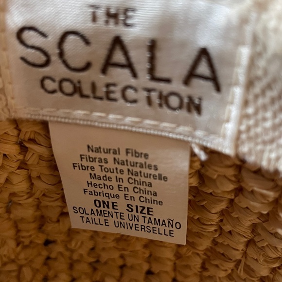 SCALA - CROCHETED RAFFIA UPBRIM HAT - Picture 5 of 7